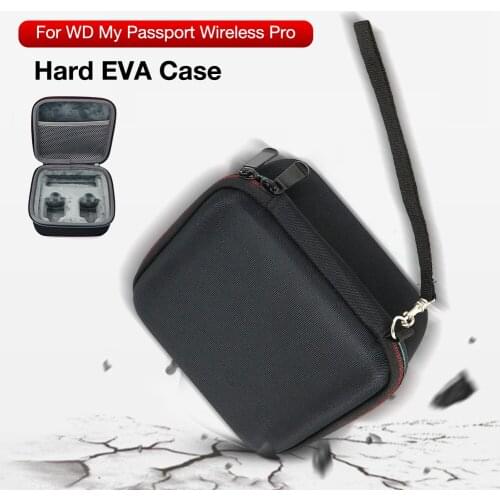 EVA Hard Disk Case Hard Drive Storage Bag Portable HDD Protection Box For WD My Passport Wireless Pro Nylon Zipper Steadfast