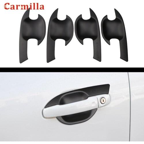 Black ABS Car Door Handle Protection Cover Stickers Fit for Ford Everest Endeavour Raider 2015 - 2019 Parts