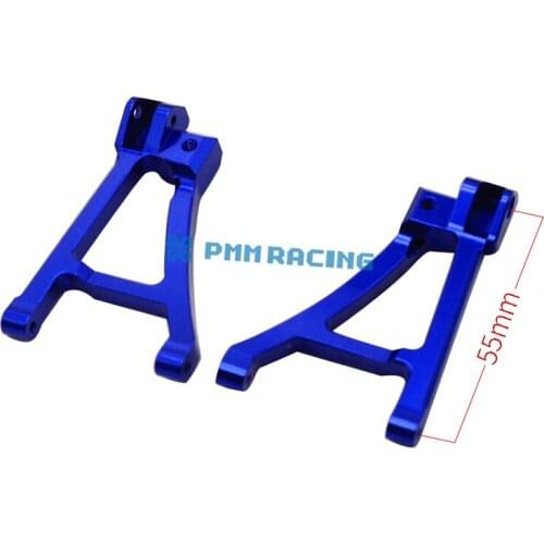 CNC Aluminium Alloy Blue Front Lower Arms for 1/16 E-Revo&Slash VXL