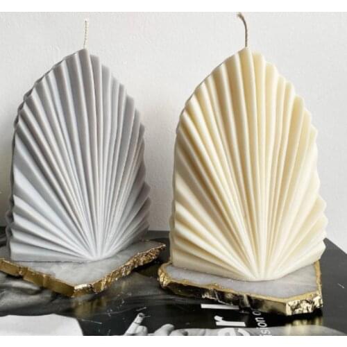 DIY Aesthetic Coral Shell Silicone Mold Striped Pear Scallop David Aromatic Candle Making resin Soap craft supplies Home Decor
