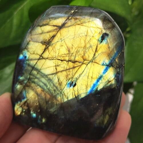 Flash Labradorite crystal Free Form Natural Labrador Quartz Gemstone flame Decoration Healing Reiki