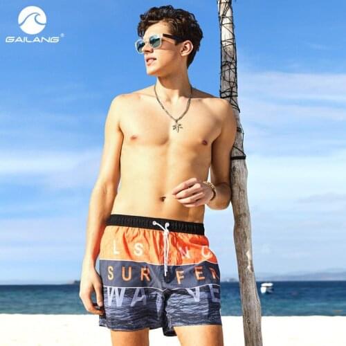 Gailang Brand Men Casual Swimwear Shorts Activewear Jogger Bermuda Bottoms Mens Beach Boardshorts Quick Drying Swimsuits Trunks