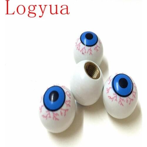 20 X New Creative Car Eye Ball Wheel Tire Tyre Air Dust Stem Valve Covers Caps For Car Truck Motocycle Bicycle
