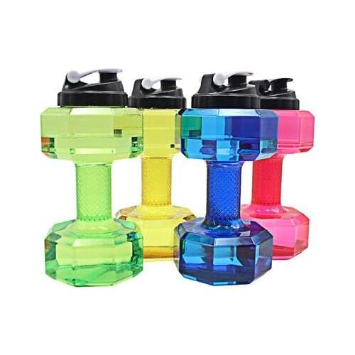 2.2L Dumbbell Shaped Kettle Outdoor Sports Camping Hiking Cycling Plastic Large Capacity Sport Water Bottle