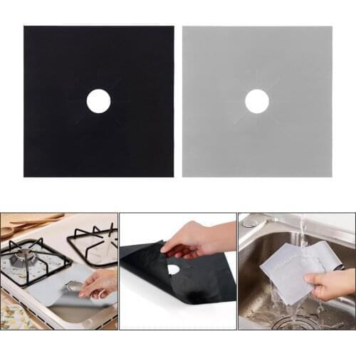 Reusable Non-stick Foil Range Stovetop Burner Protector Liner Cover For Cleaning Kitchen Tools Protection Gas Stove