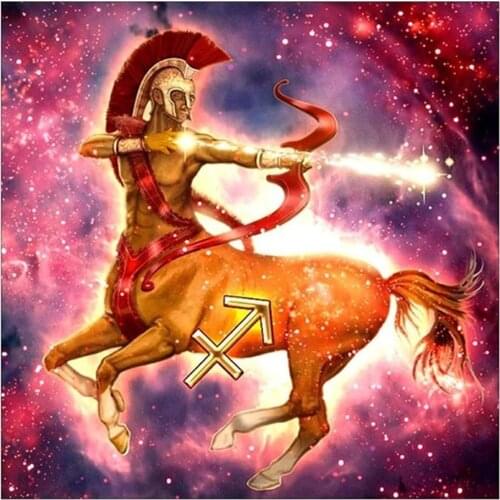 Region 12 Zodiac DIY 11CT Cross Stitch Embroidery Kits Needlework Craft Set Cotton Thread Printed Canvas Home Sell