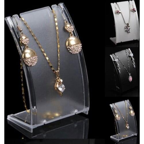 Plastic Necklace Display Stand Holder Bust Model Stand Rack for Necklace Hanger Jewelry Display Holder Rack Jewelry Organizer
