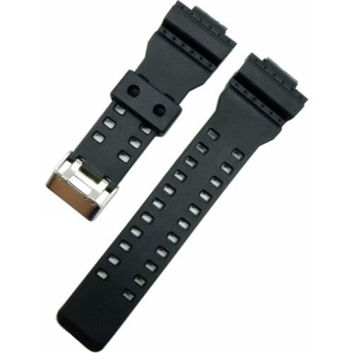 Resin Watch Strap Rubber Watchstrap For g-shock Band Replacement Black Polished Buckle Convenient Watches Accessories