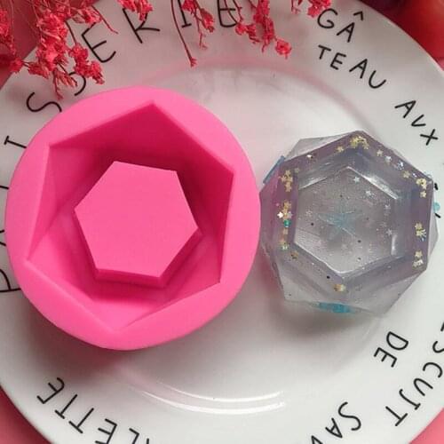 Silicone Mold Creative Geometric Polygonal Concrete Flower Pot Vase Mould Office Decoration DIY Clay Cementsilica Silicone Mold