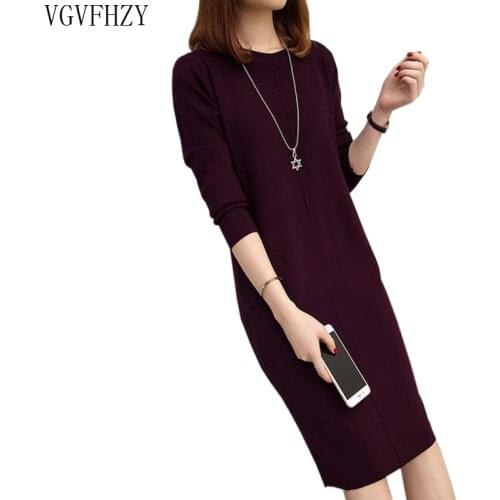 Модные вязаные платья VGVFHZY China At AliExpress