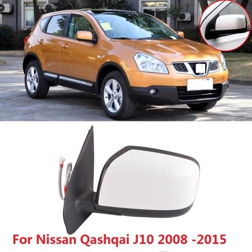 CAPQX 3/5/9/Pin For Qashqai 2008 2009 2010 2011 2012 2013 2014 2015 Outside Rearview Mirror Side rear view mirror assembly