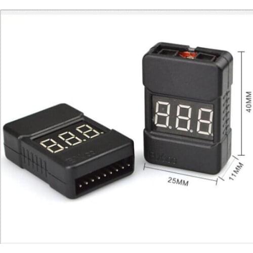 1pcs HotRc BX100 1-8S Lipo Battery Voltage Tester/ Low Voltage Buzzer Alarm/ Battery Voltage Checker with Dual Speakers