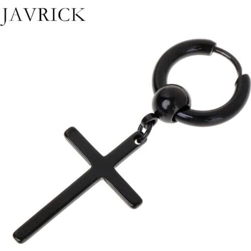 1pc Chic Earrings Korea Kpop Jewelry Cross Pendant Dangle Charm Gifts Party Fashion V DNA Women Men Accessories