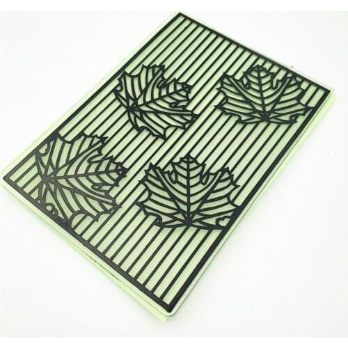 10.5x14.5cm maple leaf Embossing folders Plastic bump Scrapbooking DIY Template Fondant indentation Cake Photo Album Card Make