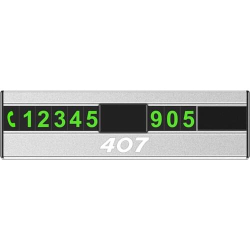Car Temporary Parking Card Car Phone Number Car Styling for Peugeot 407 Telephone Number Plate Car Sticker