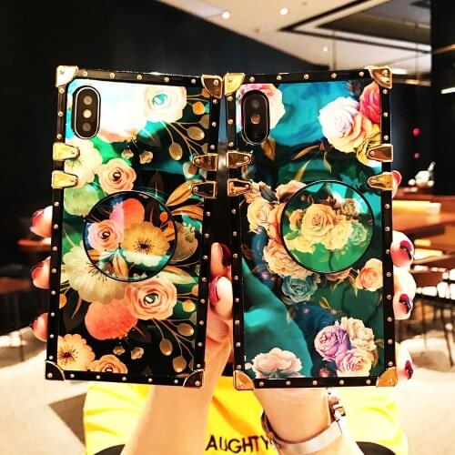 Flower Case For Sumsung A50 A51 A70 M31 A31 A21 A01 A81 A91 A71 A30s A20s A10s A750 M30 A30 A10 Case Blue Ray Square Rose Cover