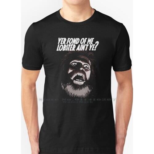 The Lobster T Shirt 100% Pure Cotton Lobster Lighthouse Horror Et Blanc Yer Fond Of Me Vintage Retro