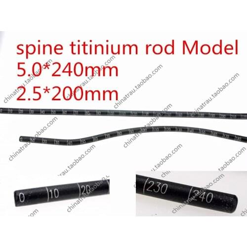 Medical orthopedic instrument spine titinium rod Model Aluminium alloy cervical Lumbar vertebra template bar shapping repeatable