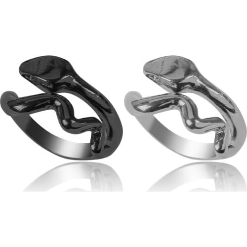 2020 Latest Mens Ring Animal Snake-shaped Opening Adjustable Two Colors Optional Domineering Retro Male Jewelry Gift Hot