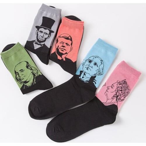 2021 New Fashion Colorful Males Socks Popularity Socks Personality Mens Cotton Socks Character AvatarTube Socks
