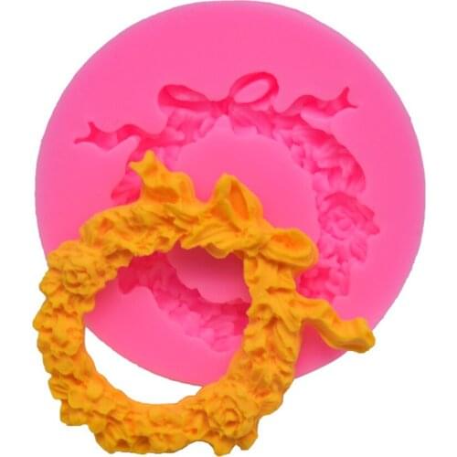 Popular Garland Modeling Fondant Cake Mould Baking Tool Kitchen Accessories Silicone Sugarcraft Flower Cake Chocolate Mold