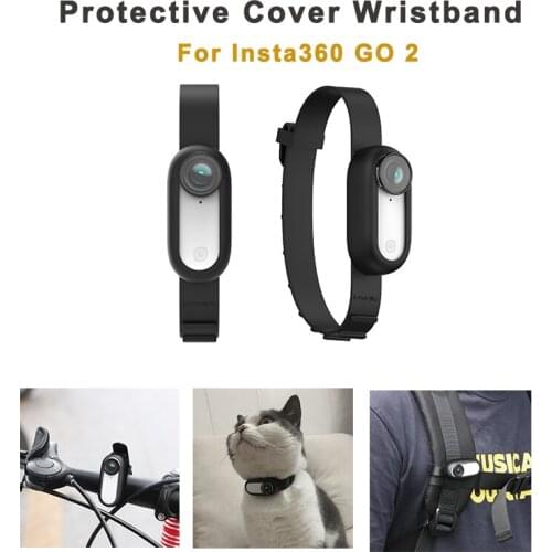 Camera Strap Silicone Protective Cover Wristband Palm Backpack Stripe Bicycle Strap Cat Collar For Insta360 GO 2 Accessories