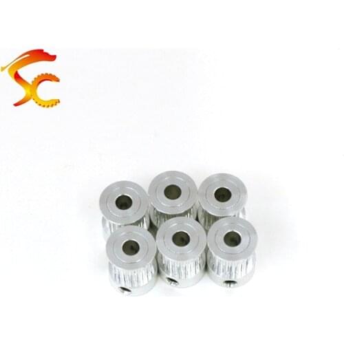 3D Printers Parts printer pulley GT2 20 teeth bore 5mm 2GT 20teeth timing pulley fit for GT2 belt width 10mm