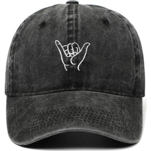 Finger washed cap outdoor sports cotton embroidery baseball cap hip hop streetwear kpop snapback hat casual dad hat dropshipping