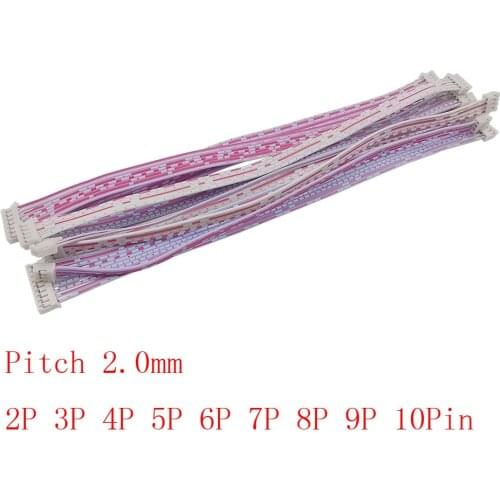 10Pcs JST PH2.0 Cable Connector JST 2.0mm Pitch 2P 3P 4P 5P 6P 7P 8P 9P 10 Pin Female to Female Jack Double Head Wire Connectors