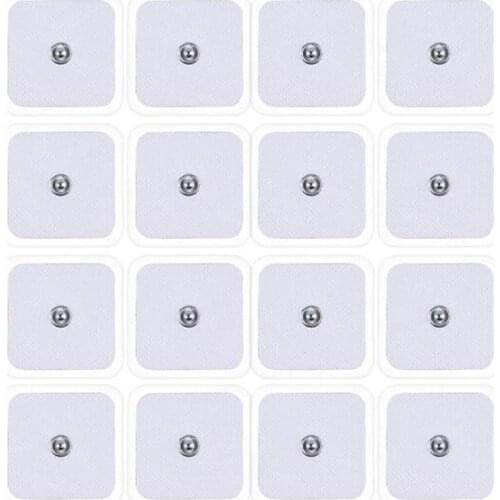 10Pcs/lot 5*5cm Electrode Pads For Tens Acupuncture Physiotherapy Machine Ems Nerve Muscle Stimulator Slimming Massager Patch