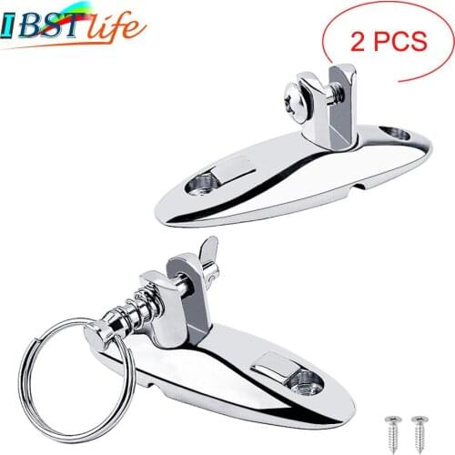 2PCS/Lot Stainless Steel 316 Heavy Duty 360 Degrees Swivel Quick Release Boat Bimini Top Deck Hinge Marine Hardware Accessories