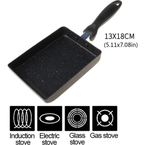 Nonstick Retangular Omelette Pan Tamagoyaki Egg Pan for stovetop and Induction M68E