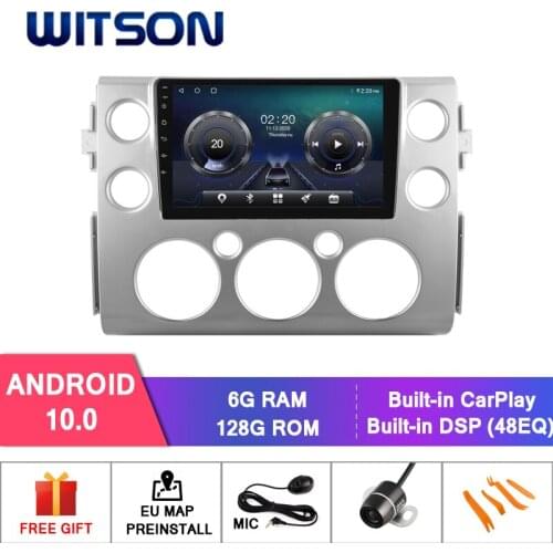 WITSON Android 10.0 6+128GB 9"Car media player For TOYOTA FJ CRUISER J15 auto stereo+Wireless Carplay+Wired Android Auto