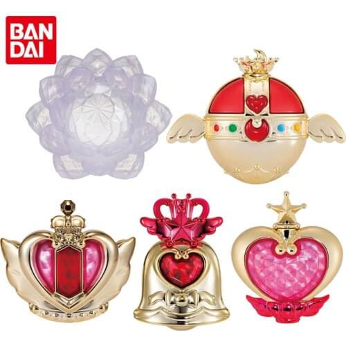 Bandai Genuine Gashapon Sailor Moon Transforming Device Makeup Mirror Modeling Series 02 Anime Action Figure Model Gacha Toys