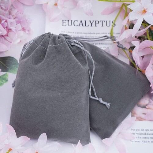 10pcs Velvet Drawstring Gift Bag Drawable Jewelry Candy Packaging Pouches Sweets Packing For Wedding Chiritmas Party Supplies