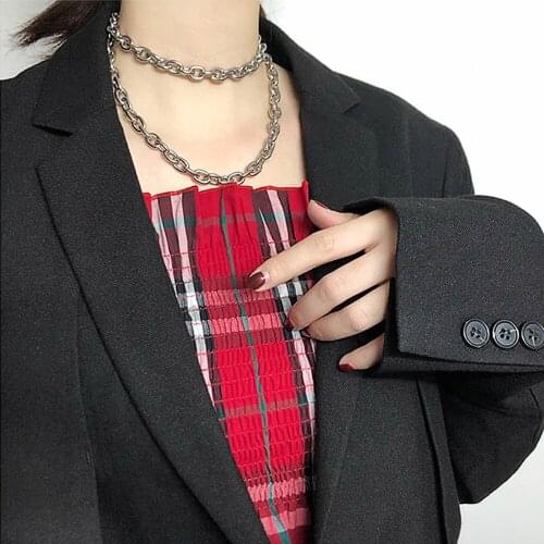 EXVOID Metal Chain Slave Restraint Punk Fetish Choker Sex Neck Collar Thick Chain Necklace Adult Game BDSM Bondage Sex Shop