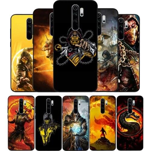 Hot Mortal Kombat Black TPU Silicone Soft Phone Case For Redmi 4A 4X 7A 5 Plus 6 Pro NOTE 9 7 8 5 Pro 4 6
