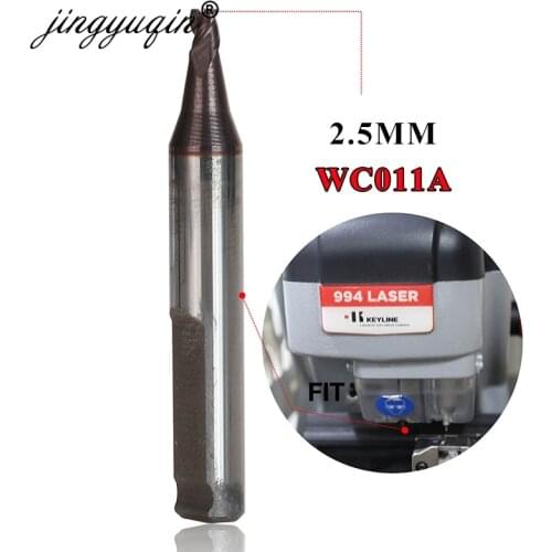 Jingyuqin 2.5mm-WC011A Cutter Tungsten Steel Center Drill Bits Tool for Keyline LASER 994 Key Cutting Machine Locksmith Supplies