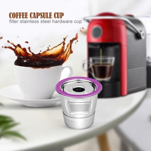 Stainless Steel Coffee Capsule Cup Reusable K Cup Mini Capsule Coffee Filter Accessories for Keurig 2.0/1.0 Mini Plus