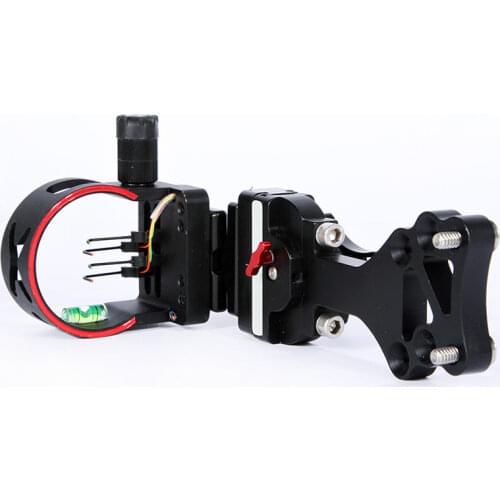 Sanlida Archery Hunting Compound Bow Sight 4 pins 019" fiber optic CNC Machined Shooting Outdoor Sport Bow Accessories