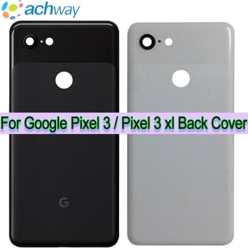 Original Google Pixel 3 xl Battery Cover back glass Door Rear Glass Housing Case 6.3" Replacement Google Pixel 3 Battery Cover