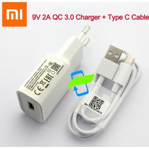 Original Xiaomi Mi9 Fast Charger Quick Charge QC 3.0 Power Adapter For F1 Mi 9 Se Plus A2 A1 8 6 Max Mix 2 2S 3 Redmi Note 7 Pro