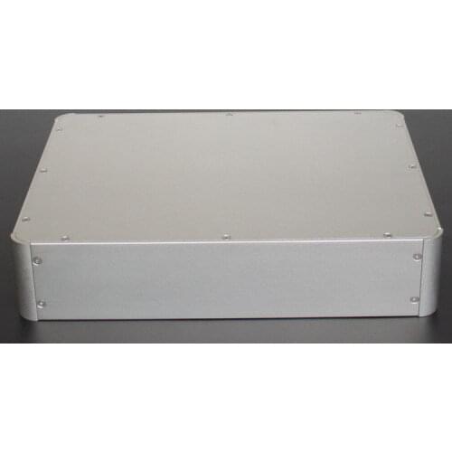 Full aluminum silver power amplifier enclosure/chassis/AMP YA40