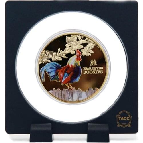 Holiday gift cock animal gold-plated coin home decoration accessories birthday Valentines Day gift