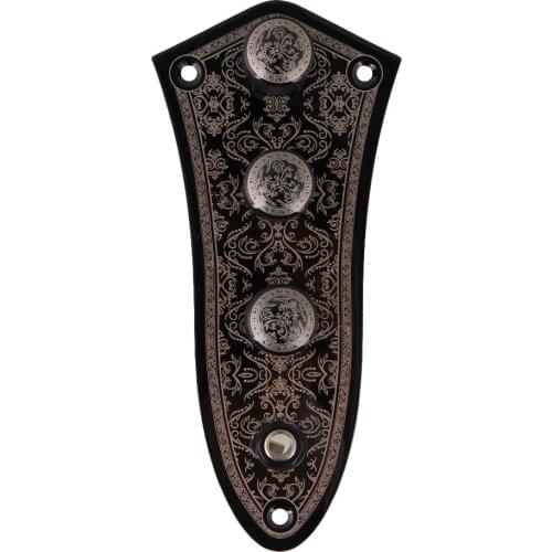 Black Alloy JB Bass Pre Wired Loaded Control Plate with Switch Knobs
