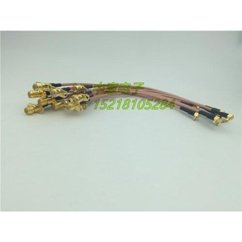 RF High Frequency Mcx-jw / Sma-kf Coaxial Jumper High Frequency SMA Bus Flange to McX Male Bend AP Test Line