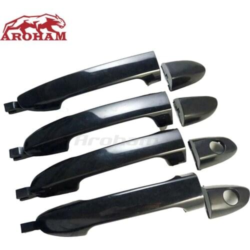 4 Door New OEM 826502F000 826602F000 836502F000 836602F000 Exterior Black Door Handle Catch 8EA For Kia Cerato Spectra 2003-2008