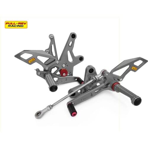 SILVER Full Rev Racing rearsets Motorcycle Rearset Footpegs FOR KAWASAKI ZX-R400 NINJA 2018-2020