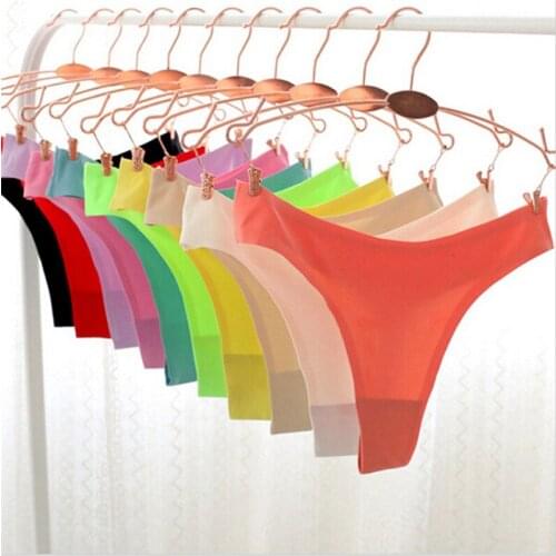 9025 Sexy Polyamide Seamless Thongs Women Underwear Low Waist Panties for Women