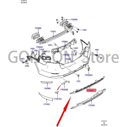 CAR Rear bumper lower trim Bumper extension For dMo nd eo Rear bumper chin Rear bumper baffle Rear bumper bracket